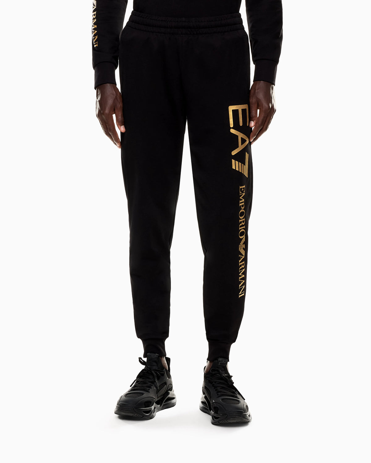Logo joggers in slim-fit cotton with pockets Logo Series