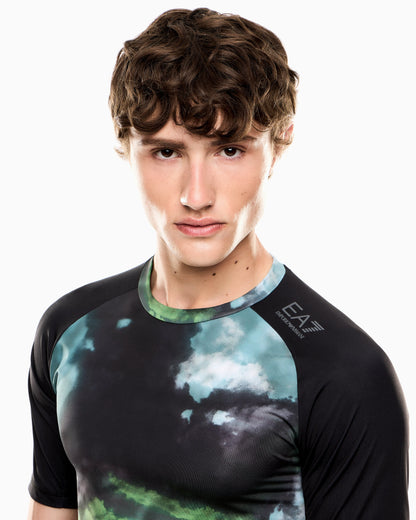 Dynamic Athlete printed T-shirt in VIGOR7 technical fabric