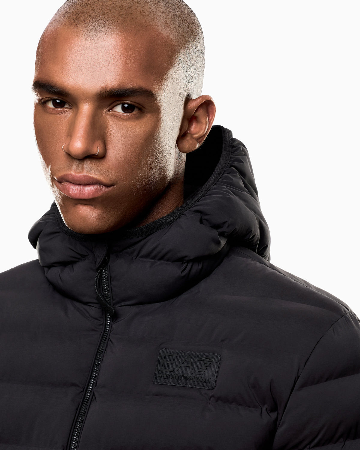 Water-resistant Winter jacket with a fixed hood