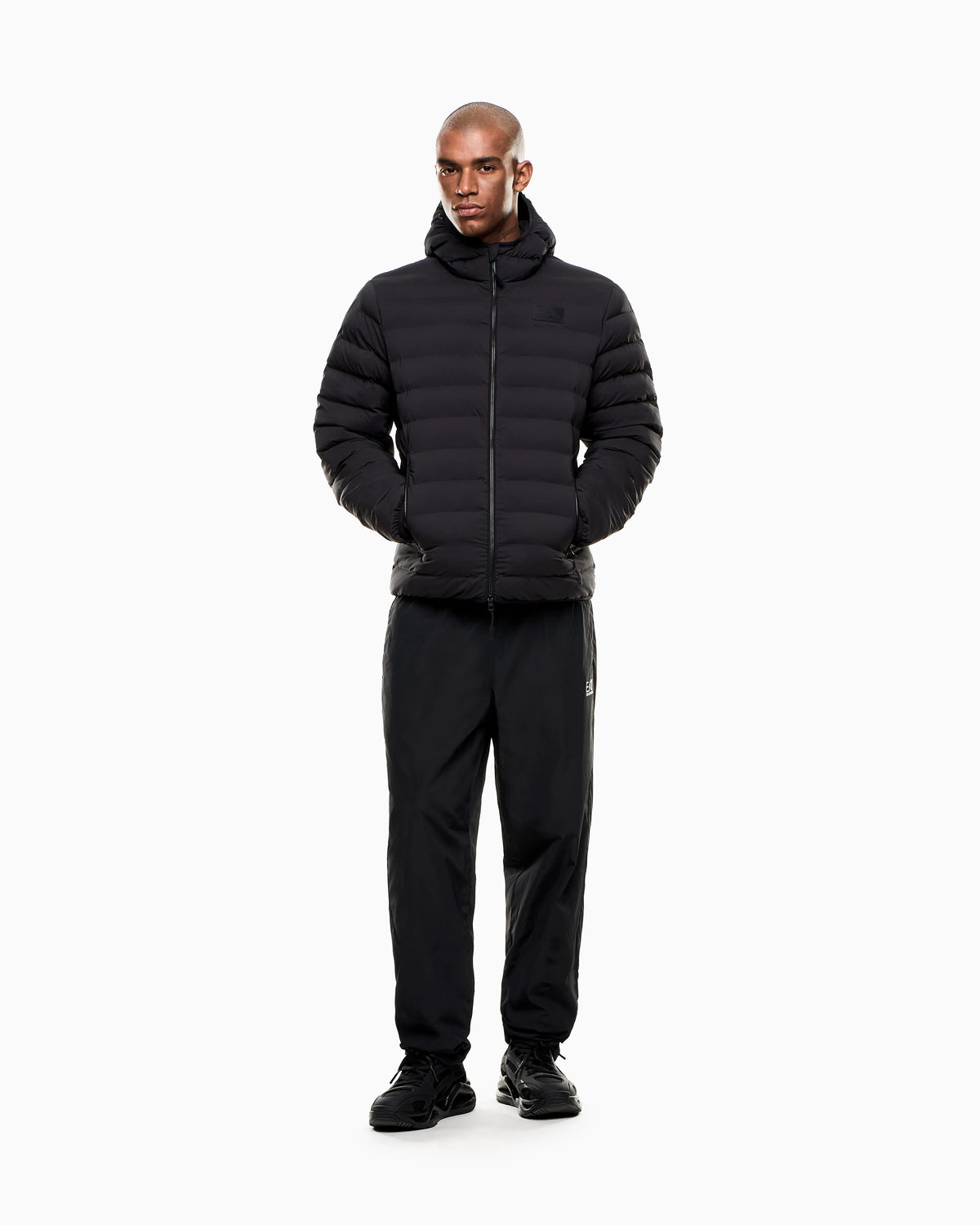 Water-resistant Winter jacket with a fixed hood
