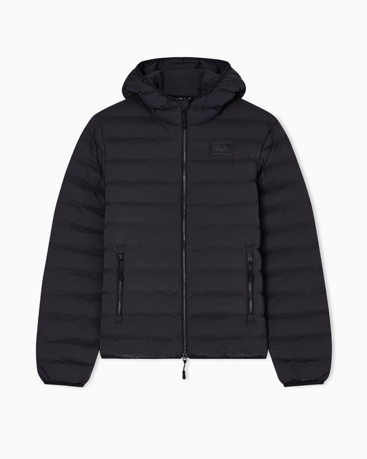 Water-resistant Winter jacket with a fixed hood