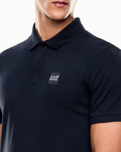 Visibility stretch cotton-jersey polo shirt