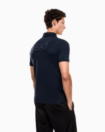 Visibility stretch cotton-jersey polo shirt
