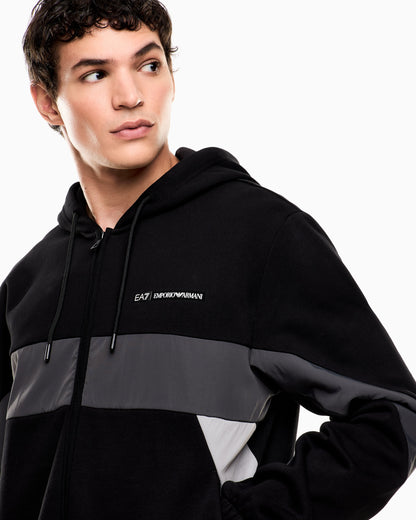 Athletic Colour Block cotton-blend tracksuit