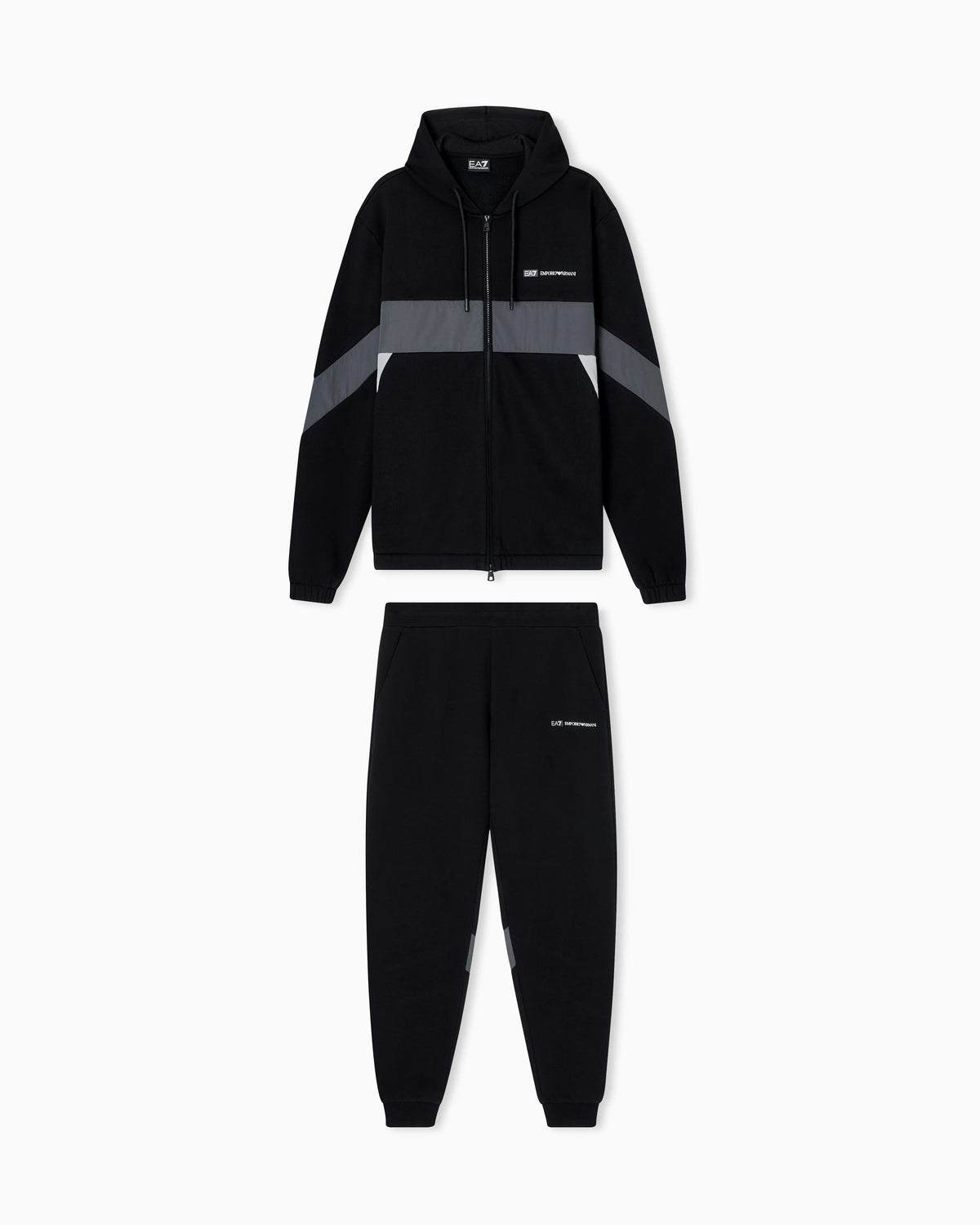Athletic Colour Block cotton-blend tracksuit