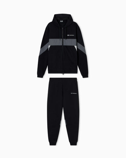 Athletic Colour Block cotton-blend tracksuit
