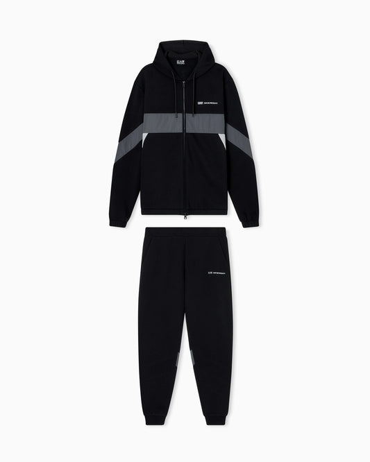 Athletic Colour Block cotton-blend tracksuit