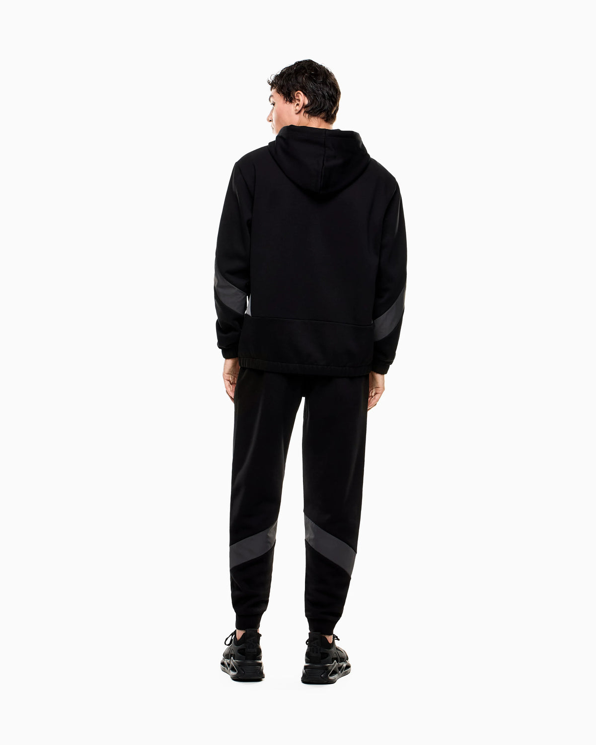 Athletic Colour Block cotton-blend tracksuit
