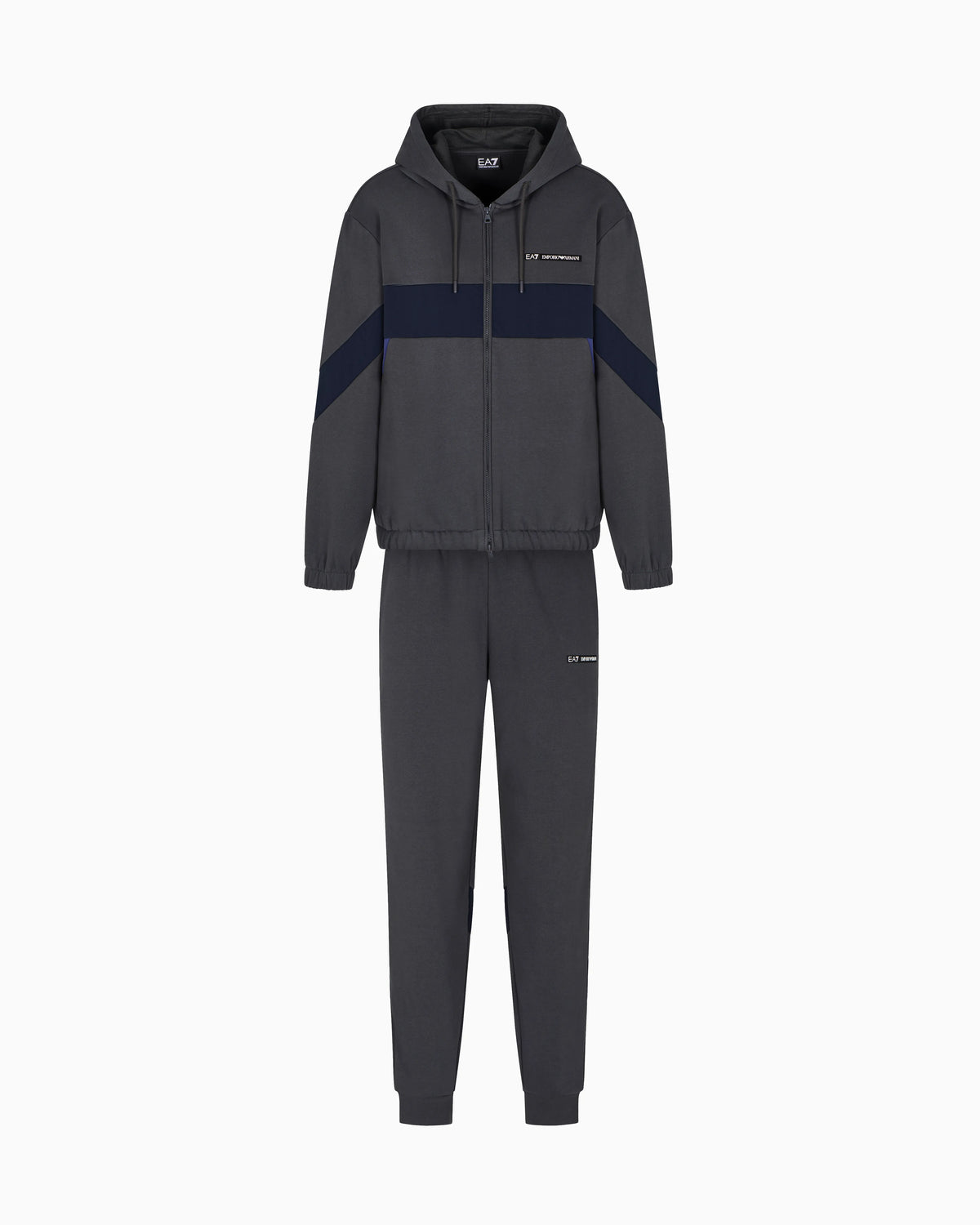 Athletic Colour Block cotton-blend tracksuit