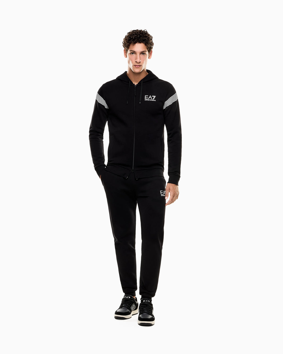 ASV 7 Lines cotton-blend jersey tracksuit