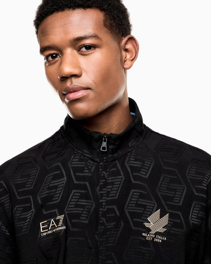 Soccer tracksuit in jacquard viscose