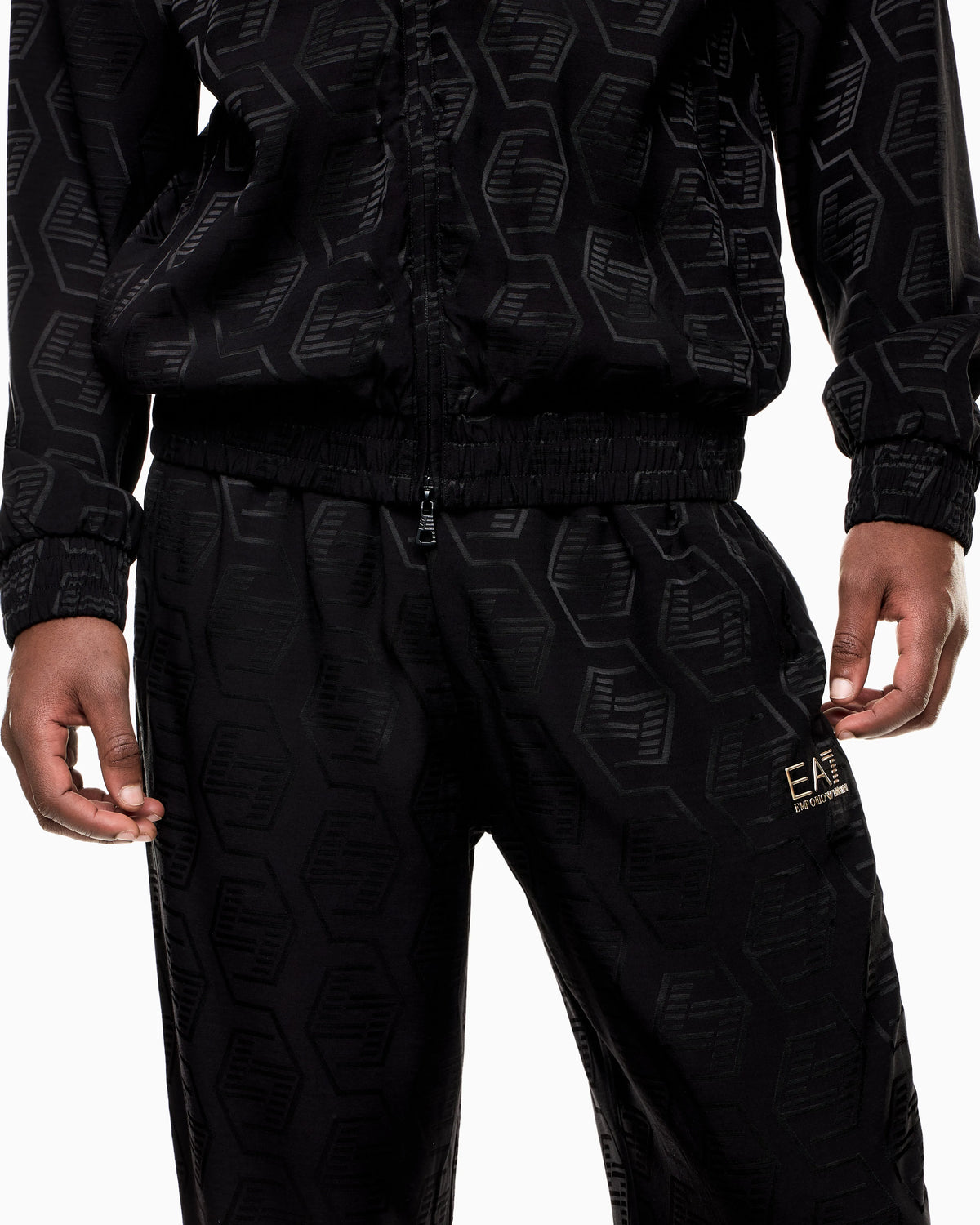 Soccer tracksuit in jacquard viscose