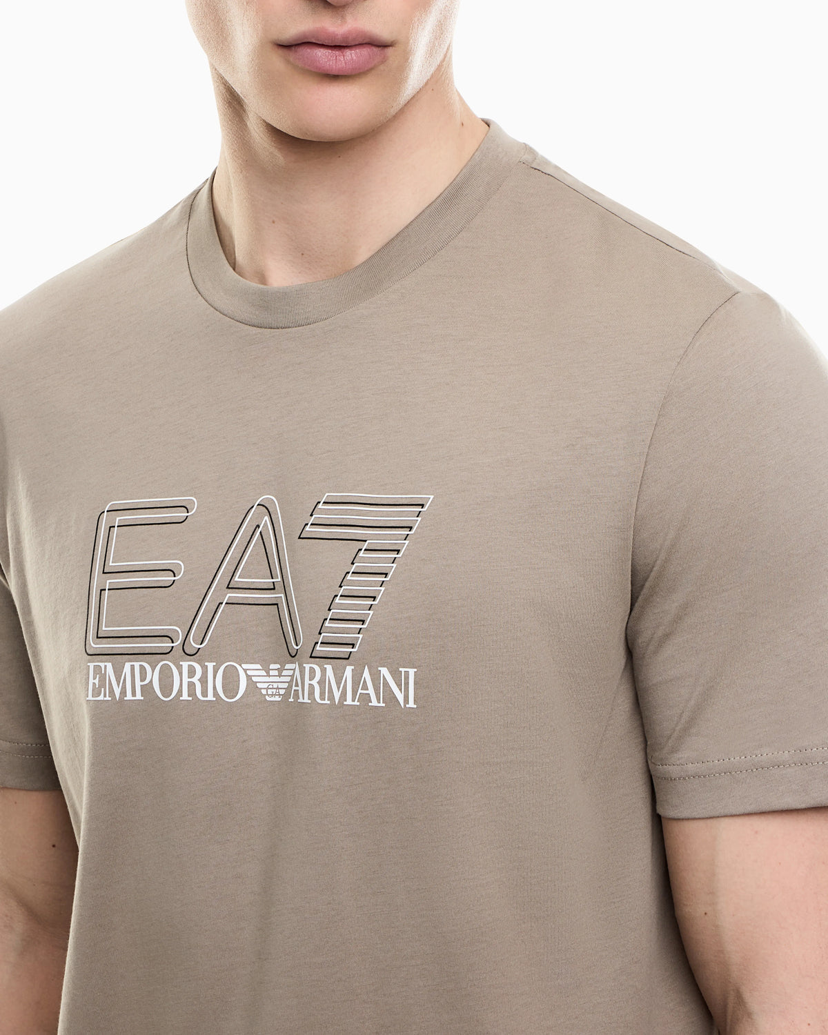 Visibility cotton-jersey crew-neck T-shirt