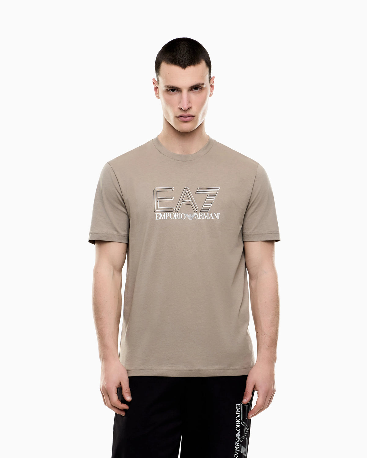 Visibility cotton-jersey crew-neck T-shirt