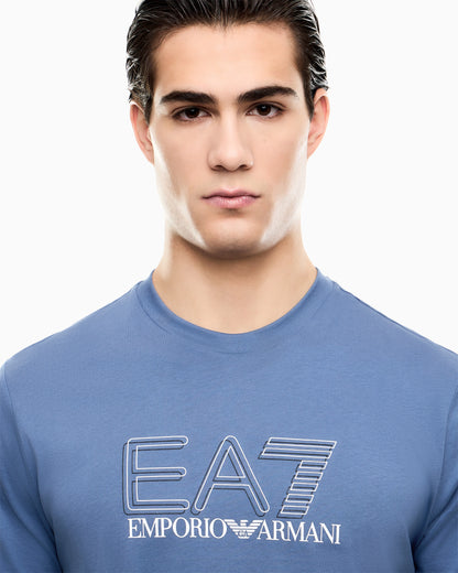 Visibility cotton-jersey crew-neck T-shirt