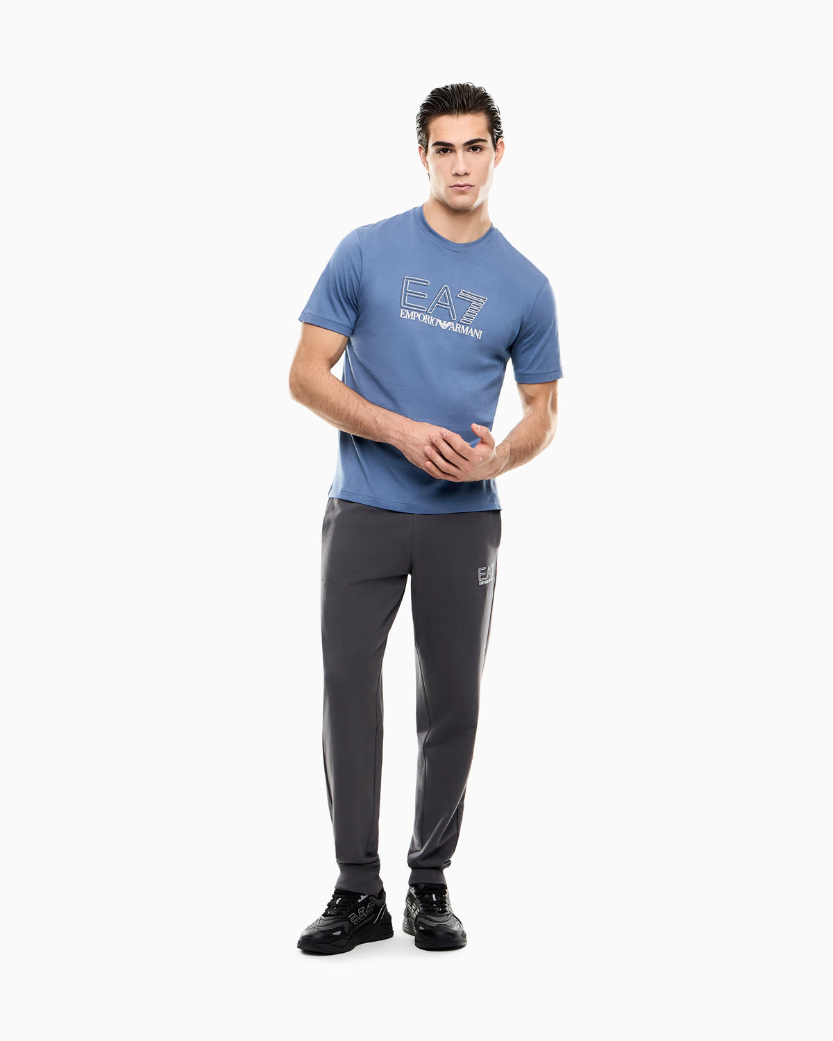 Visibility cotton-jersey crew-neck T-shirt