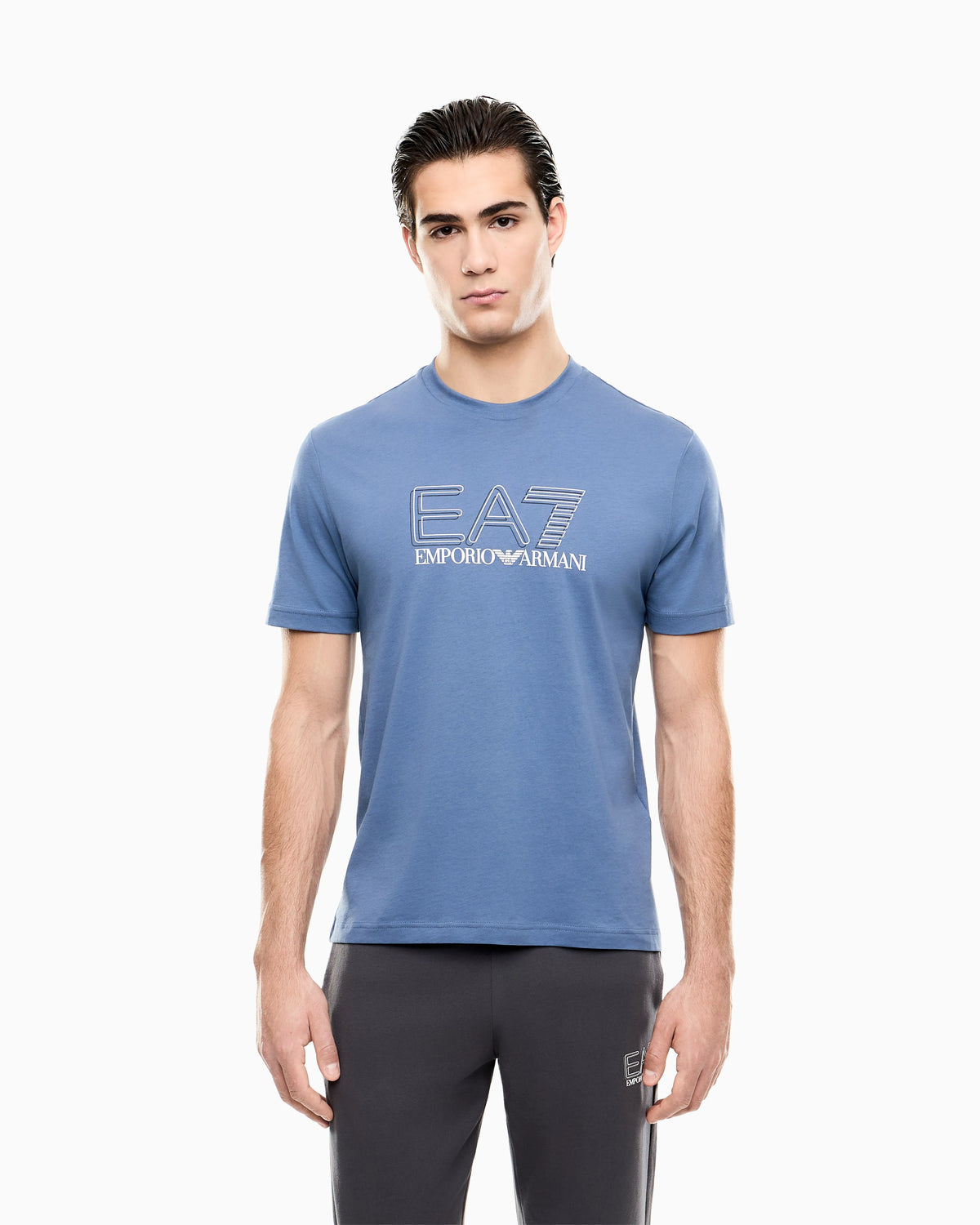 Visibility cotton-jersey crew-neck T-shirt