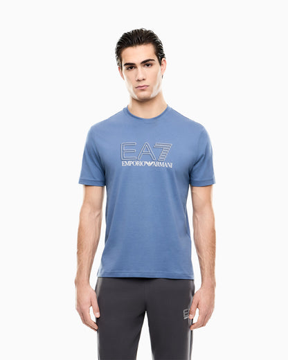 Visibility cotton-jersey crew-neck T-shirt