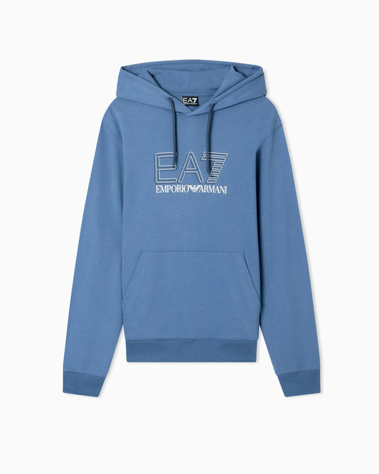Pure cotton hooded sweatshirt