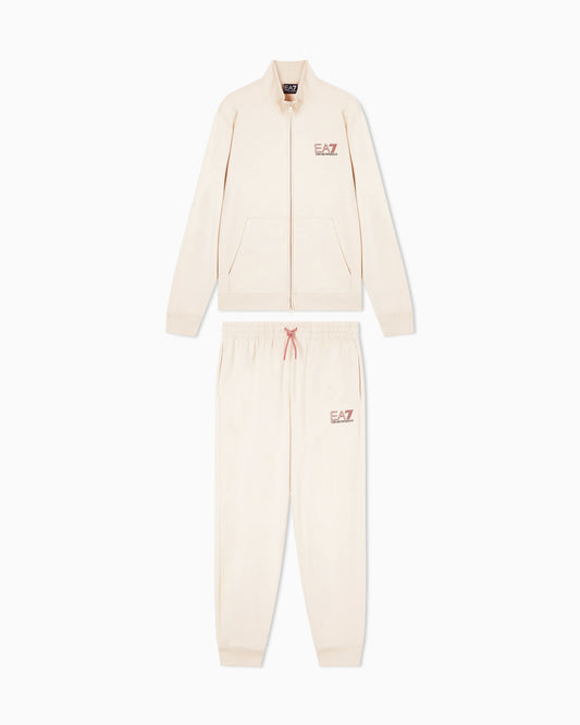 Visibility pure cotton zip-up tracksuit