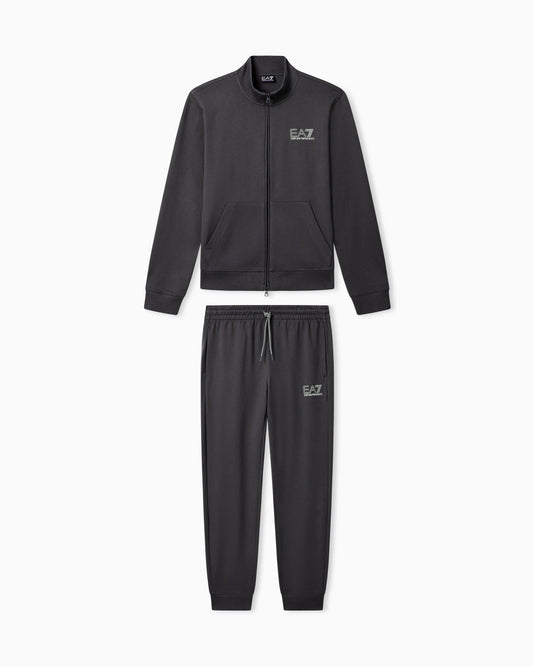 Visibility pure cotton zip-up tracksuit