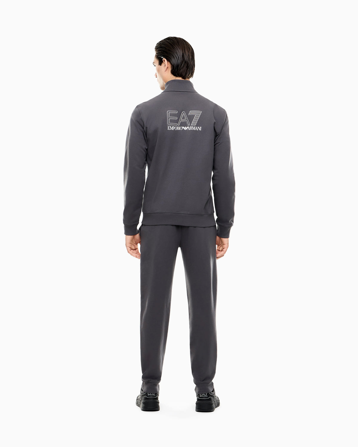 Visibility pure cotton zip-up tracksuit