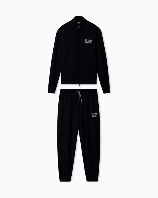 Visibility pure cotton zip-up tracksuit