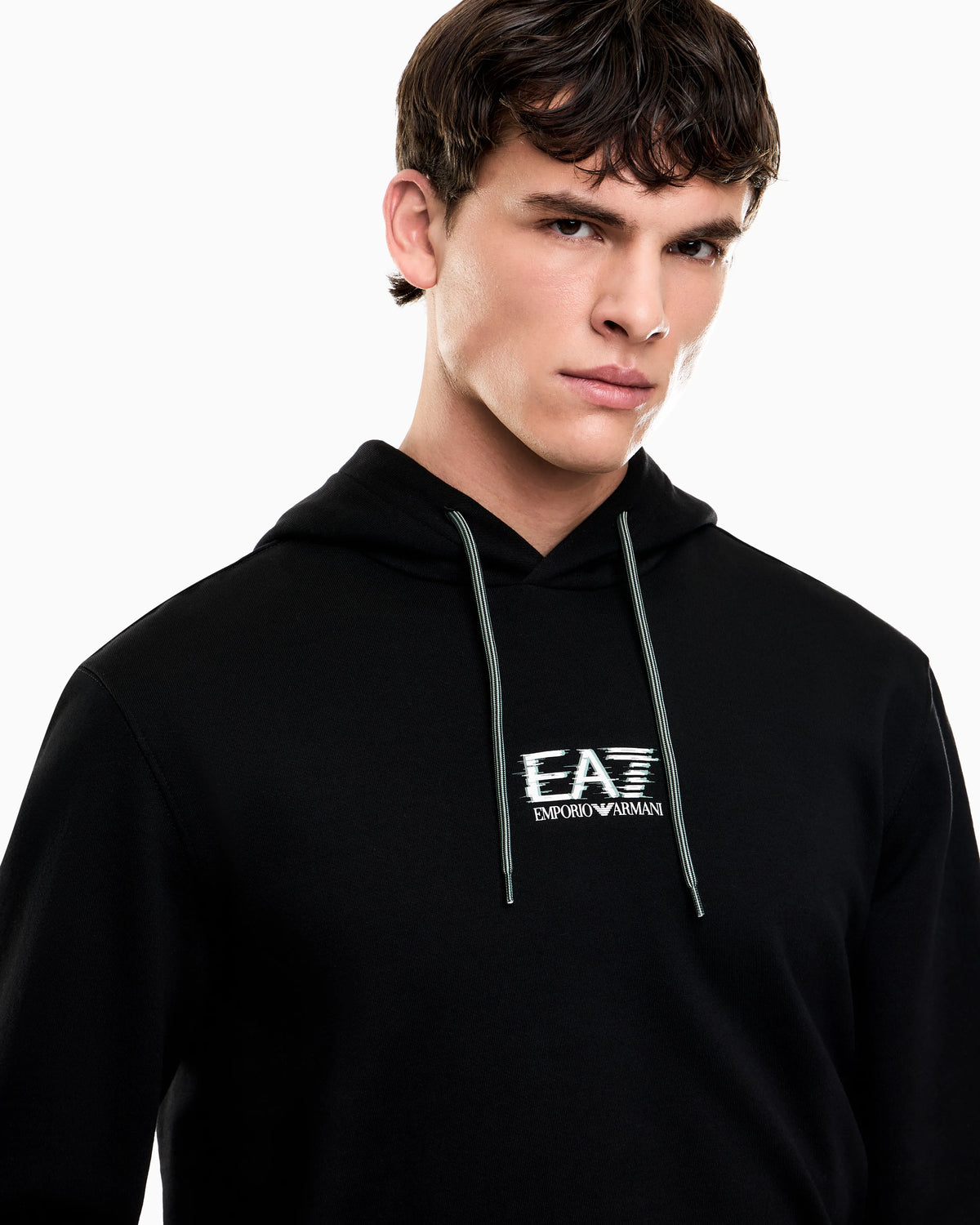 Visibility cotton hooded sweatshirt