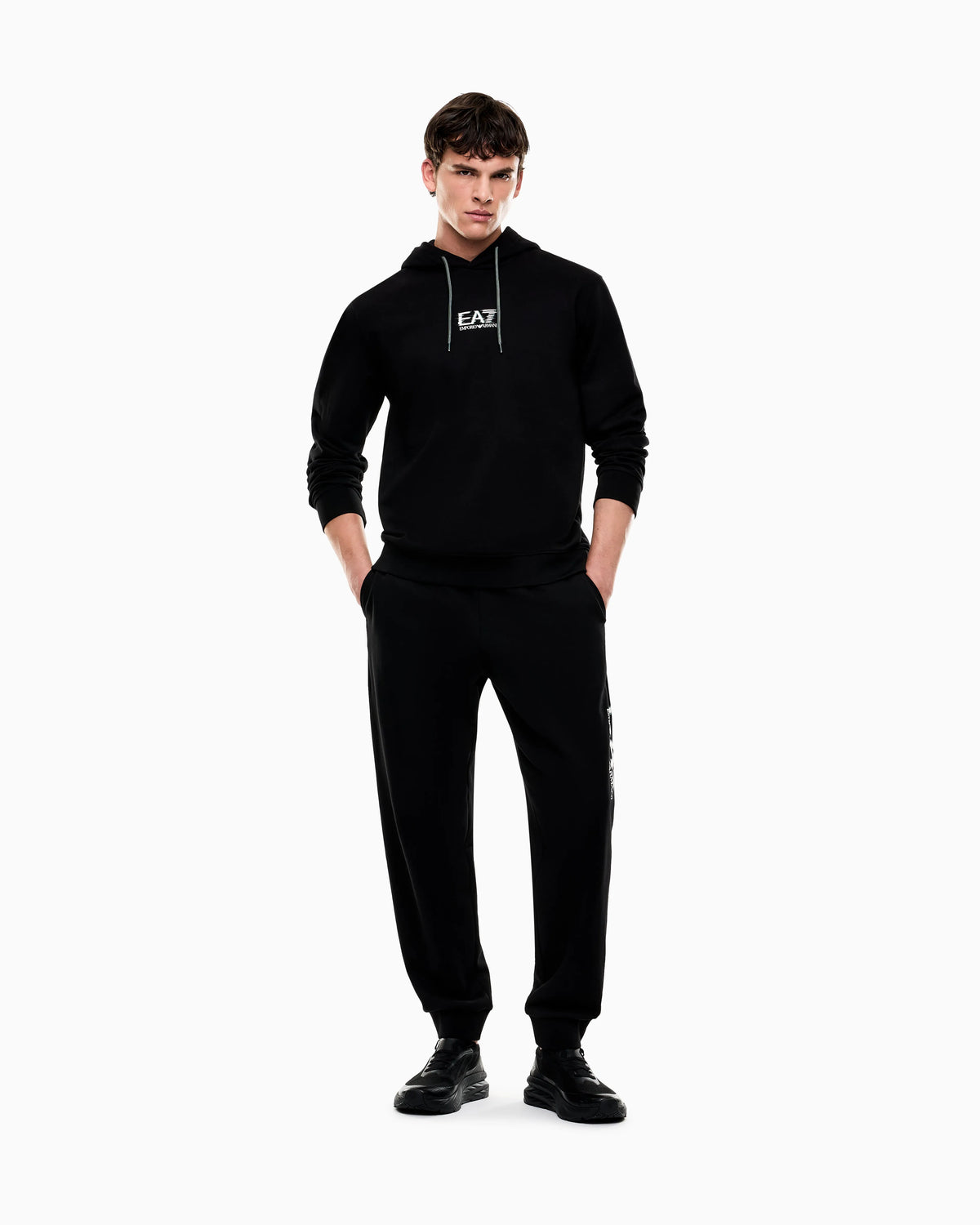 Visibility cotton hooded sweatshirt
