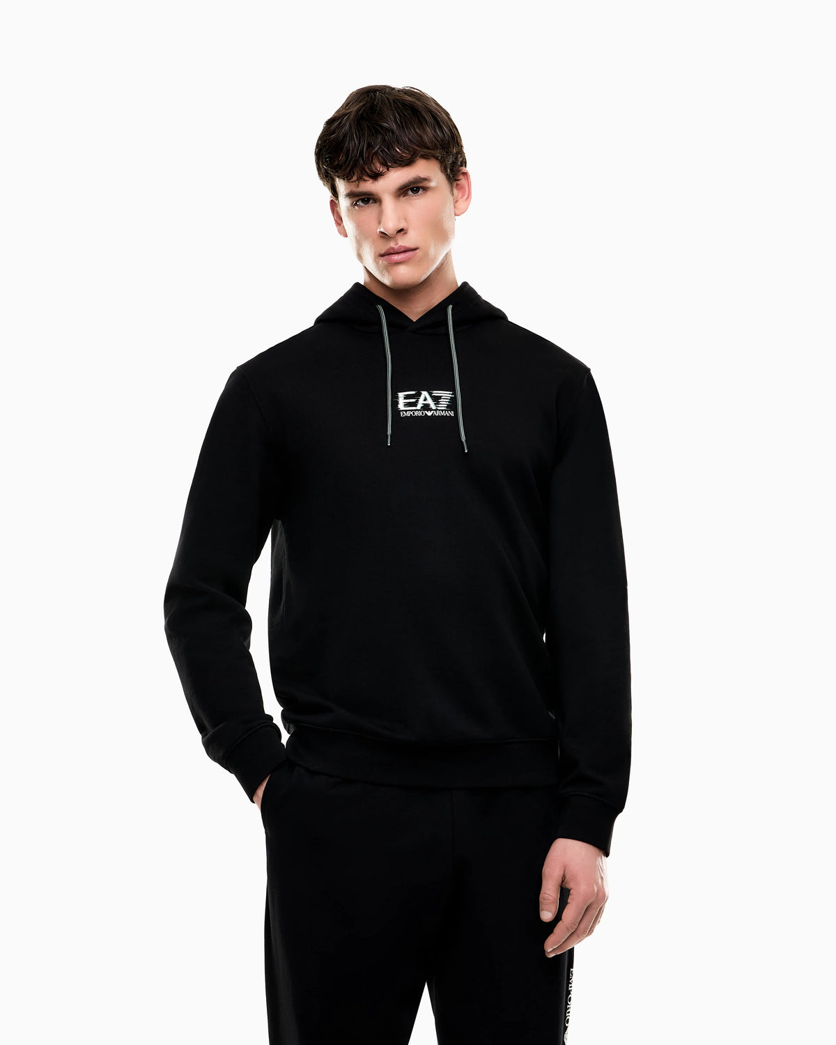Visibility cotton hooded sweatshirt