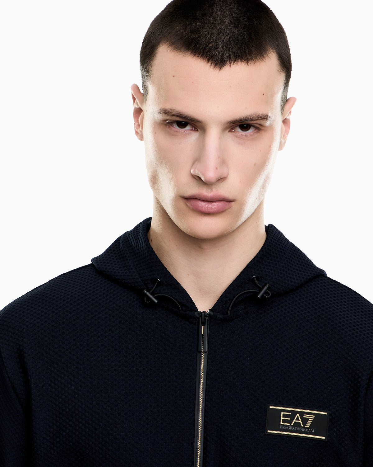 Premium Label technical fabric hooded sweatshirt
