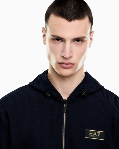Premium Label technical fabric hooded sweatshirt