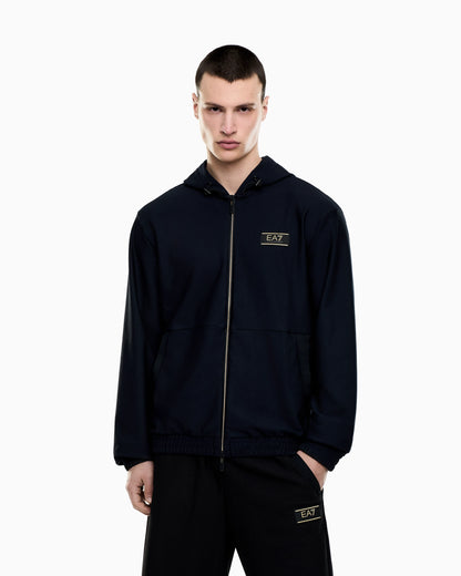 Premium Label technical fabric hooded sweatshirt