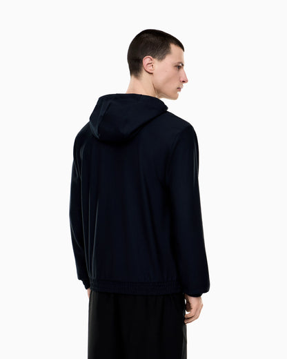 Premium Label technical fabric hooded sweatshirt