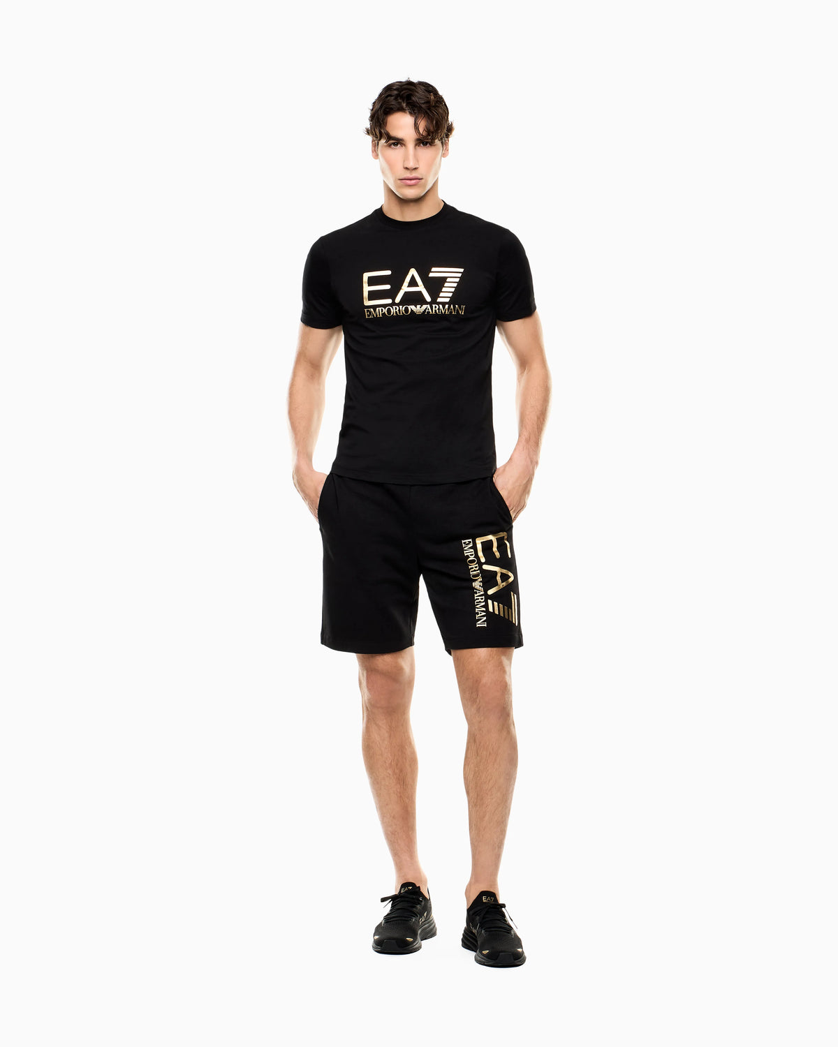 Slim-fit t-shirt Core Identity in cotton with big logo