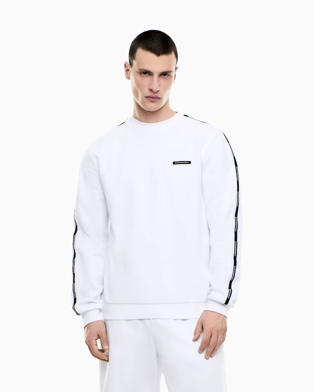 Logo Series cotton-blend interlock sweatshirt