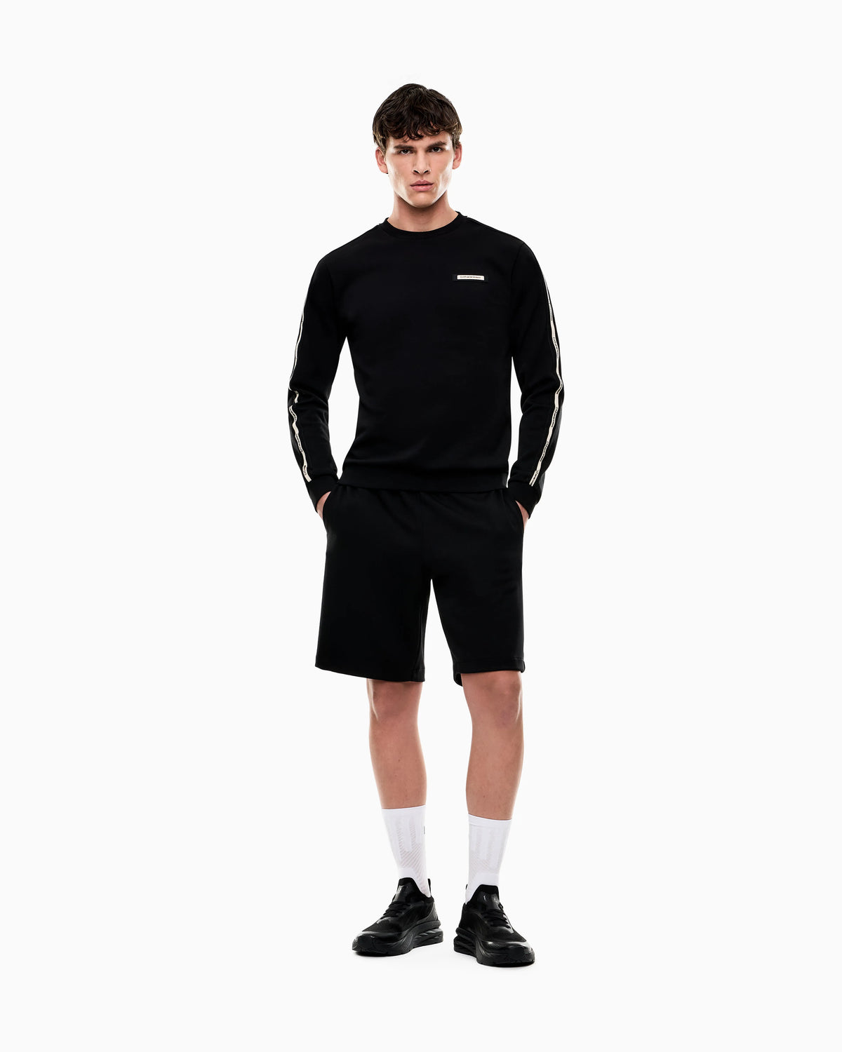 Logo Series cotton-blend interlock sweatshirt