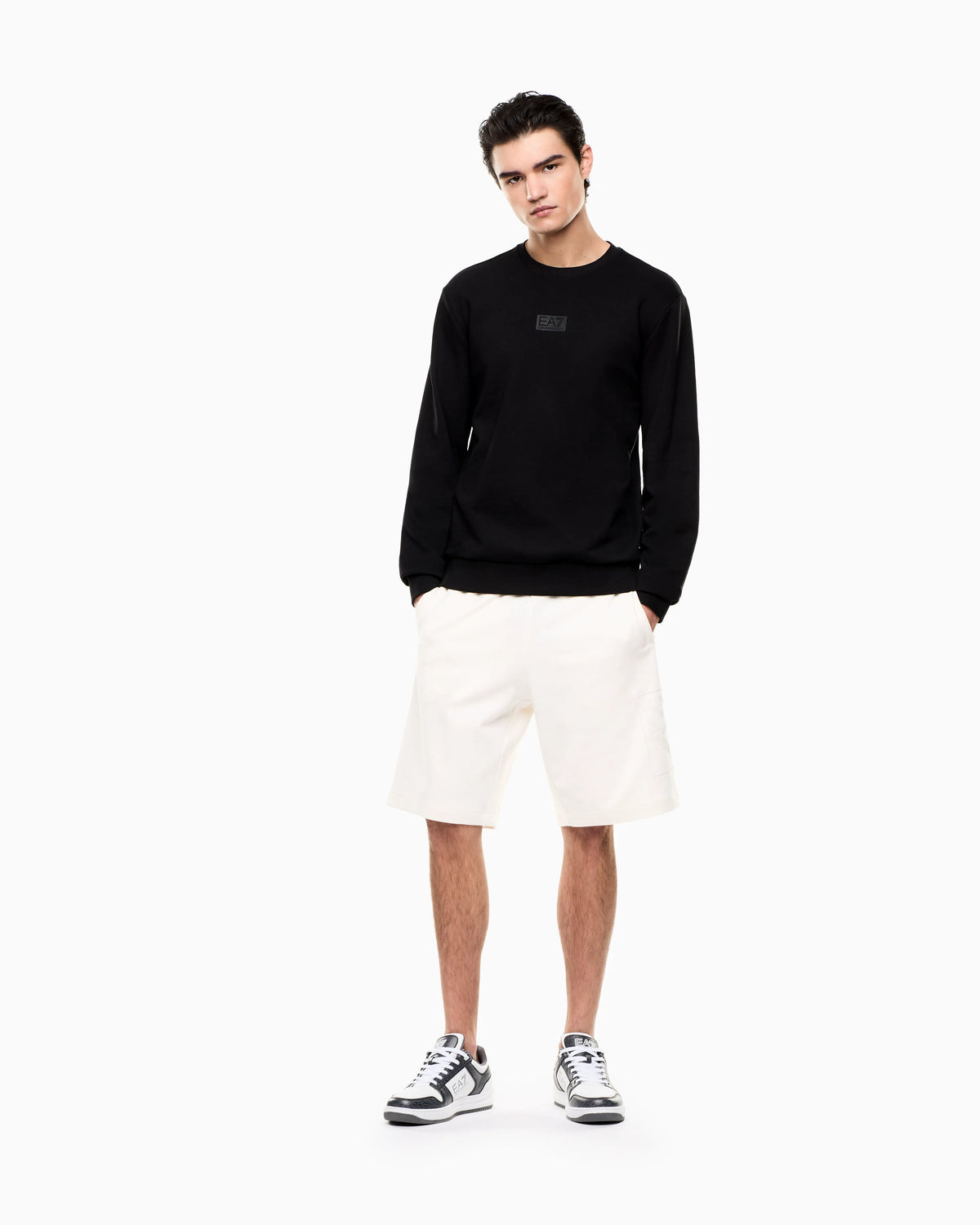 Logo Series cotton crew-neck sweatshirt