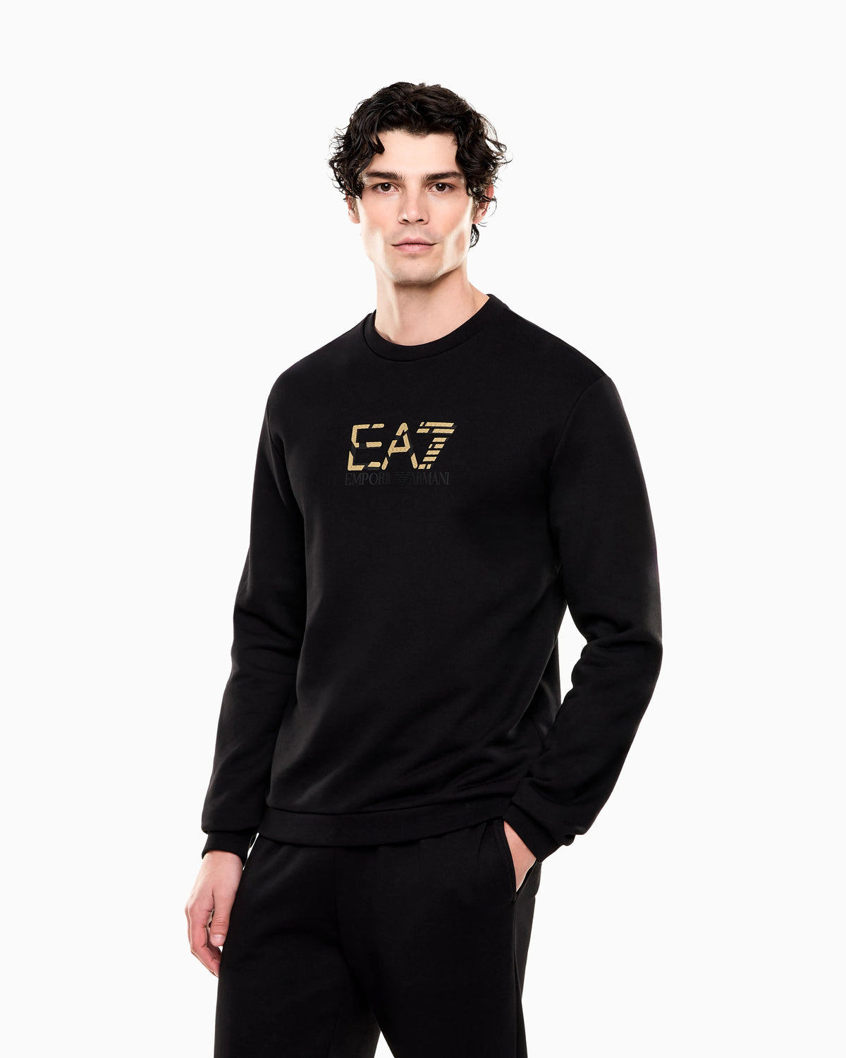 Premium Label cotton crew-neck sweatshirt