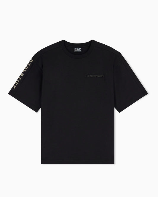 Stretch cotton-blend T-shirt