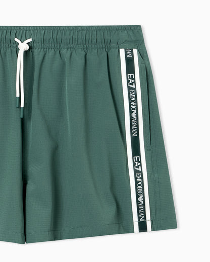 Logo Series swim trunks with logo tape