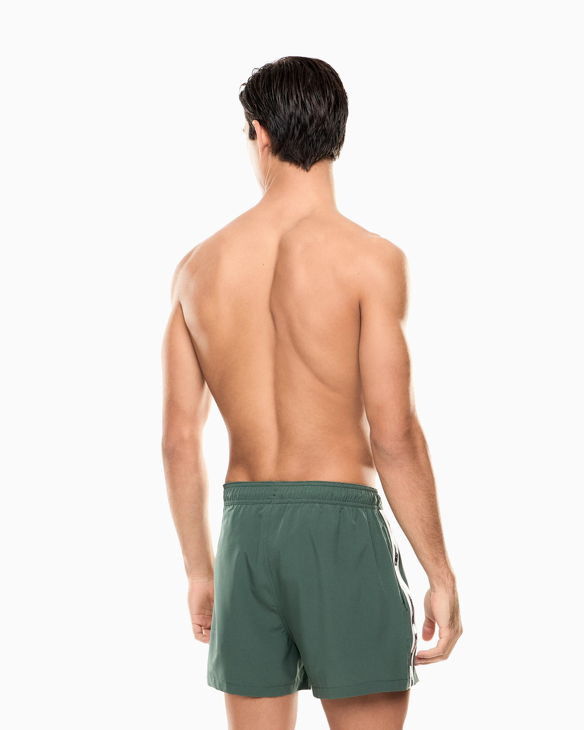 Logo Series swim trunks with logo tape