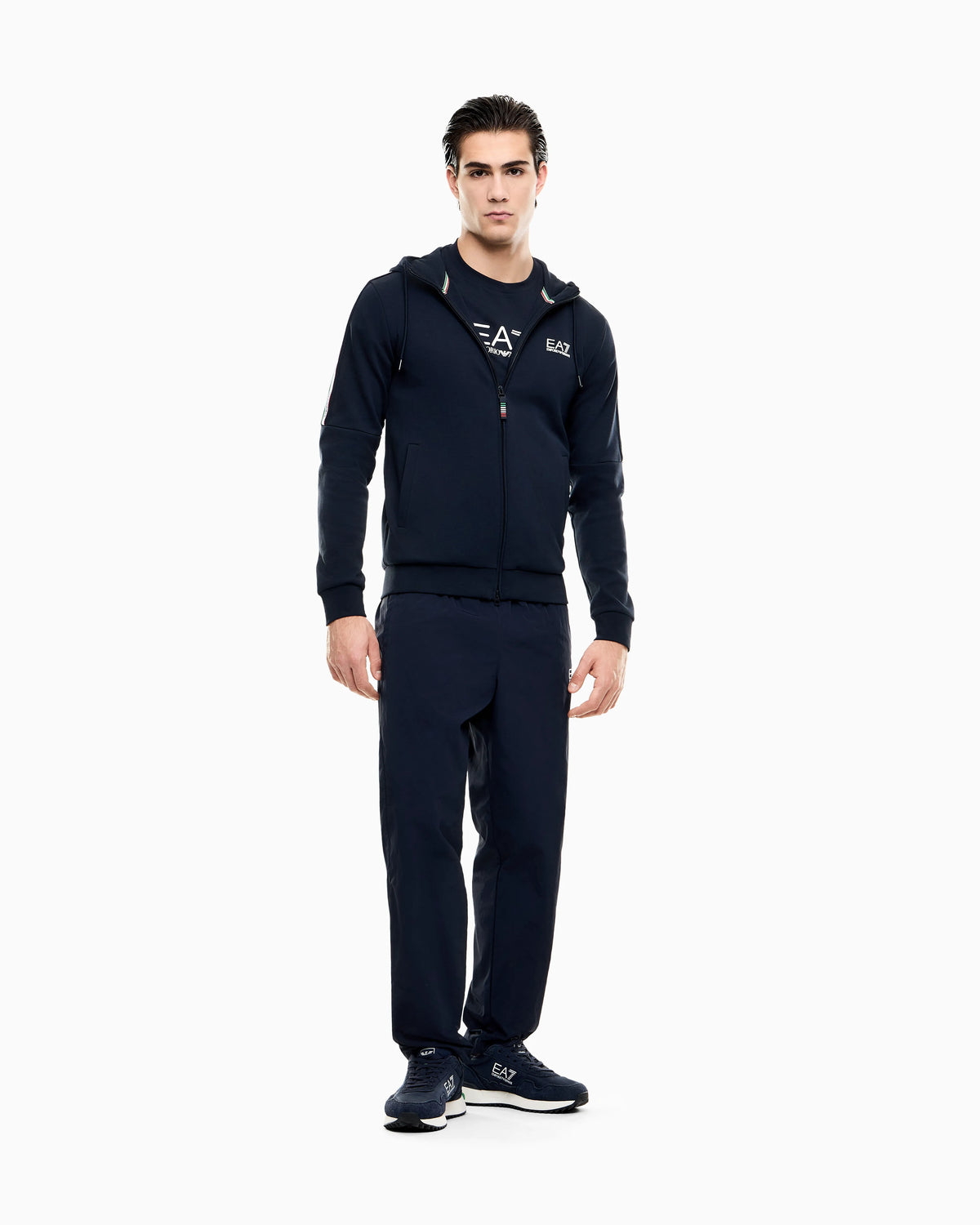 Italian Spirit jersey hooded sweatshirt