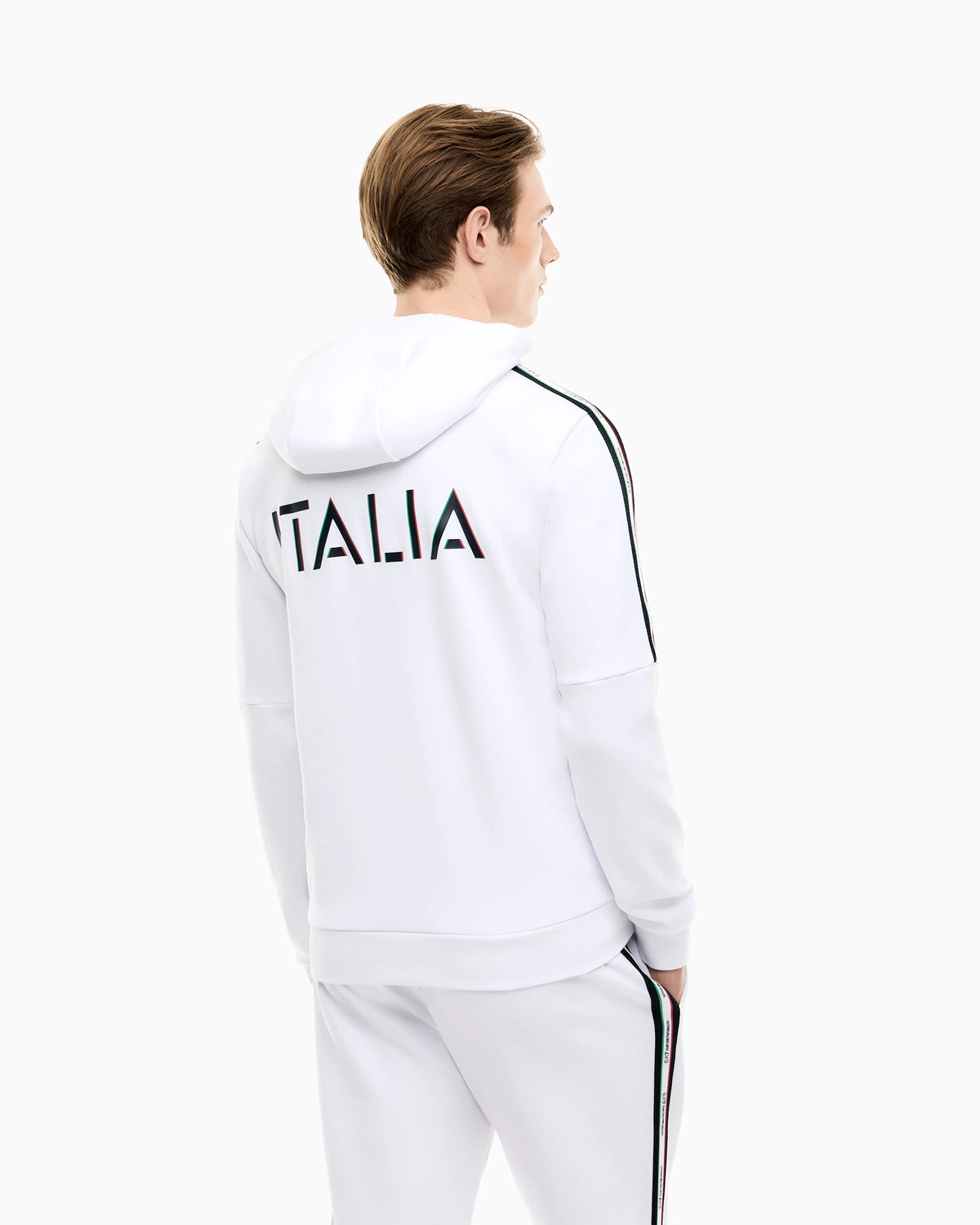 Italian Spirit cotton-blend hooded sweatshirt