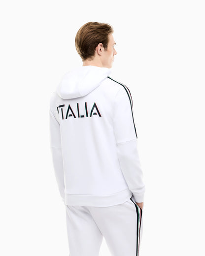 Italian Spirit cotton-blend hooded sweatshirt