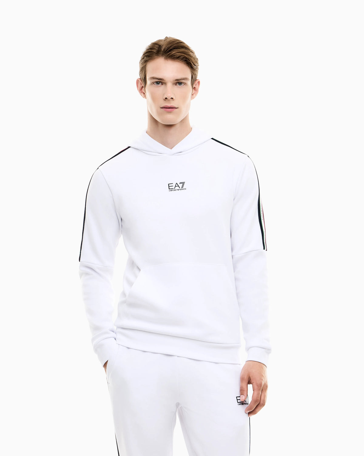 Italian Spirit cotton-blend hooded sweatshirt