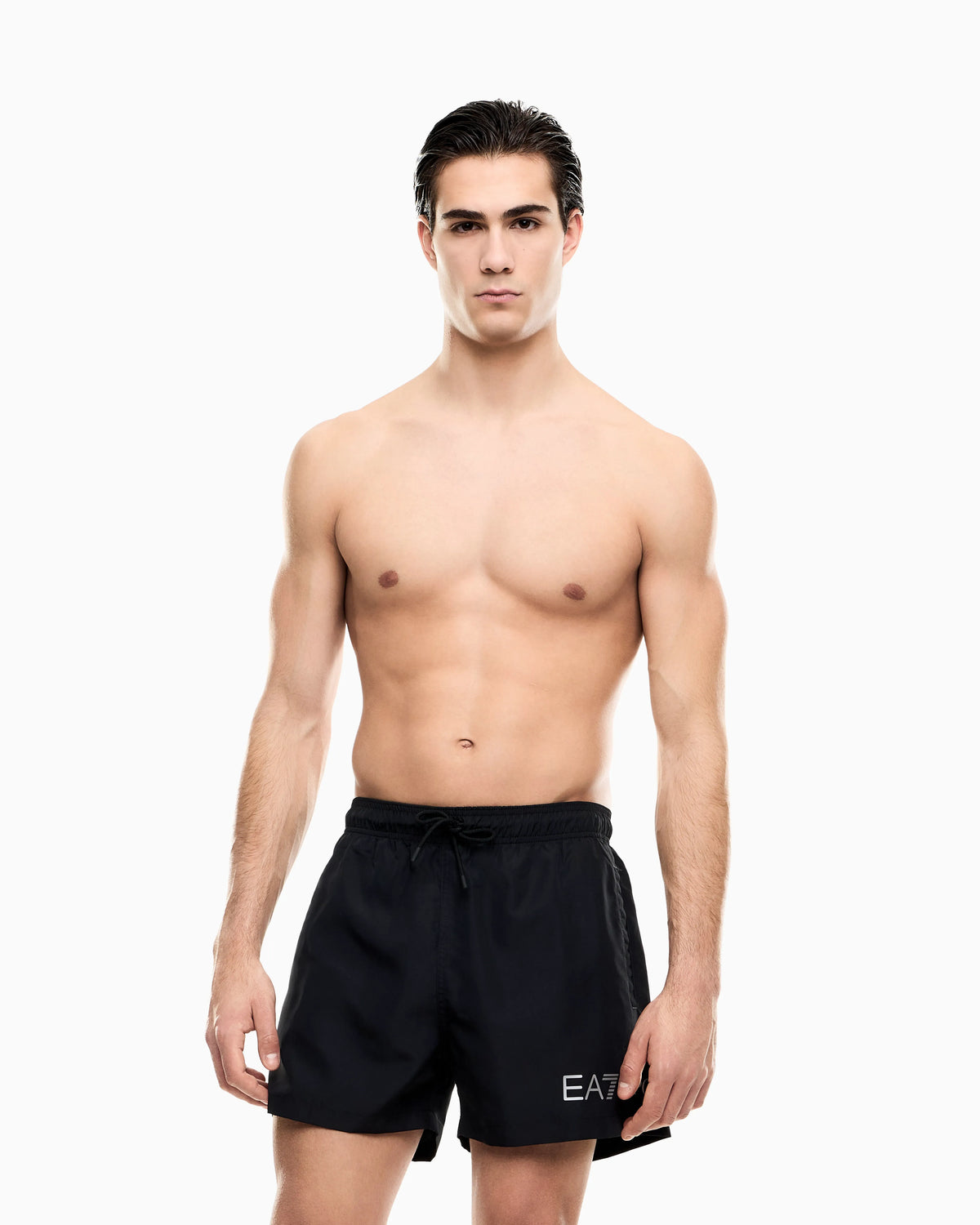 swim trunks with logo