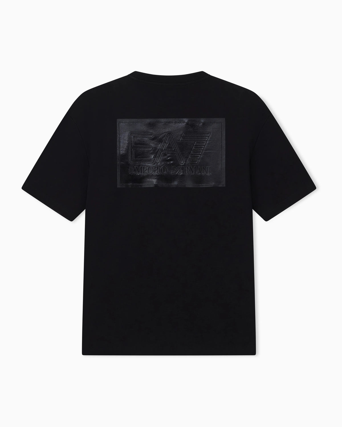 T-shirt Black & White cotton jersey rib details