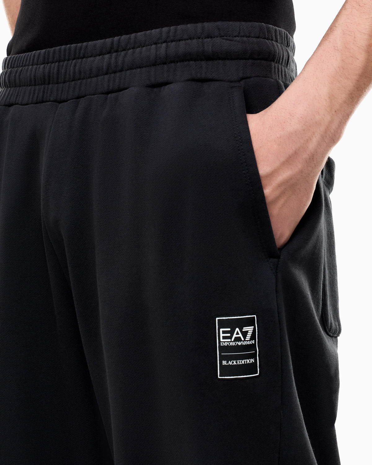 Trousers Black & White oversized cotton jersey