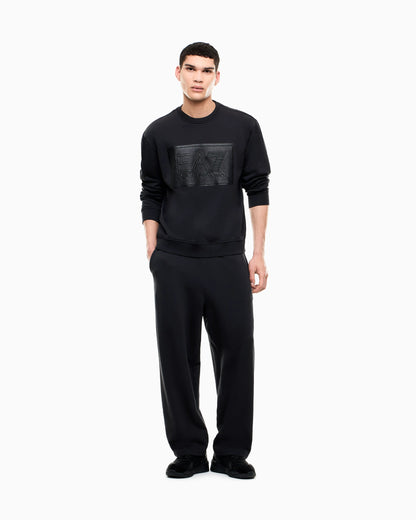Trousers Black & White oversized cotton jersey